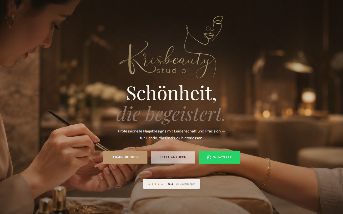 Website von Krisbeauty Studio